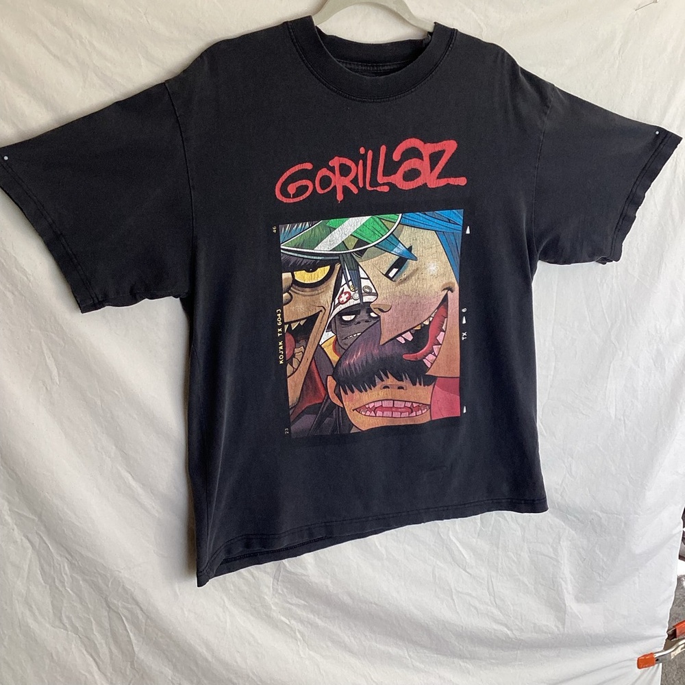 Vintage The gorillaz Polaroid Black vintage wash t shirt
